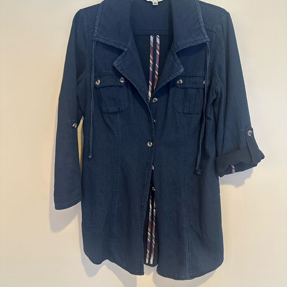 CAbi Dark Blue cotton Jacket